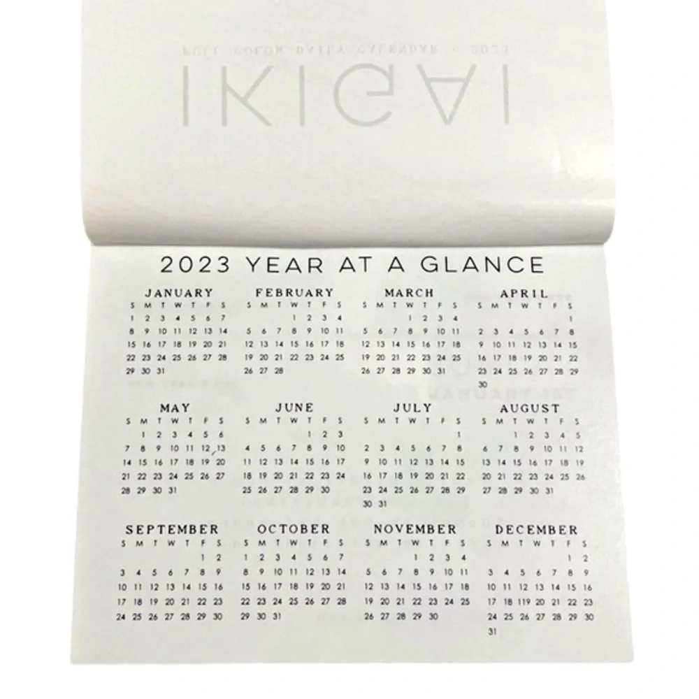 🎁 IKIGAI Full Color Daily Calendar 1 box NWOT